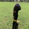 WhatsApp Image 2026-08-20 at 3.45.48 AM (1) HUNTING KNIFE ,J2 steel blade black powder coated (laser etched) and buffalo horn handle