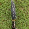 WhatsApp Image 2026-08-20 at 3.45.49 AM HUNTING KNIFE ,J2 steel blade black powder coated (laser etched) and buffalo horn handle