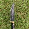 WhatsApp Image 2026-08-20 at 3.45.50 AM HUNTING KNIFE ,J2 steel blade black powder coated (laser etched) and buffalo horn handle