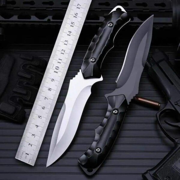WhatsApp Image 2026-08-23 at 1.13.40 AM HUNTING KNIVES SET J2 steel blade, black micarta sheet handle and steel screw