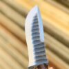 WhatsApp Image 2026-08-23 at 2.52.32 AM HUNTING KNIFE J2 steel blade (file worked) rose wood handle with mosaic pin