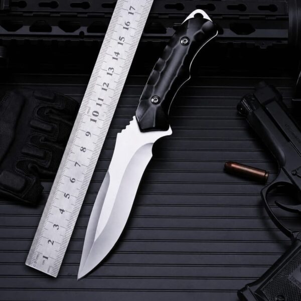 WhatsApp Image 2026-08-23 at 8.35.11 AM HUNTING KNIVES SET J2 steel blade, black micarta sheet handle and steel screw