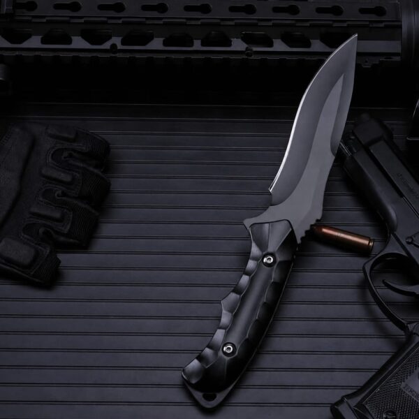 WhatsApp Image 2026-08-23 at 8.38.46 AM HUNTING KNIVES SET J2 steel blade, black micarta sheet handle and steel screw
